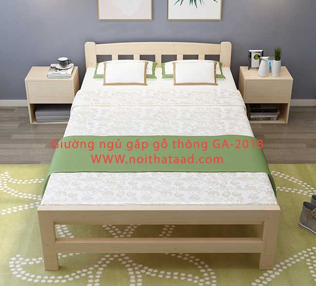 Giường gỗ xếp giá rẻ gấp gọn TPHCM Hà Nội 2023